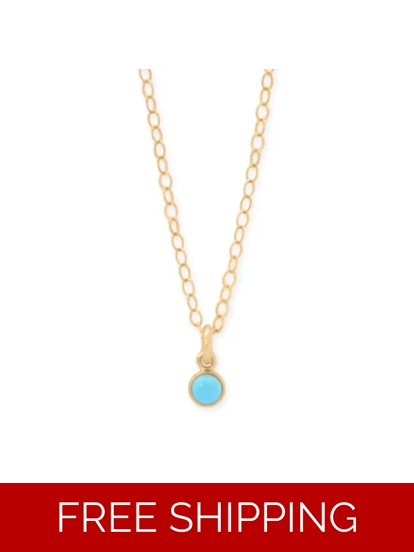 15" + 2.5" 14/20 Gold Filled 3mm Imitation Turquoise Necklace